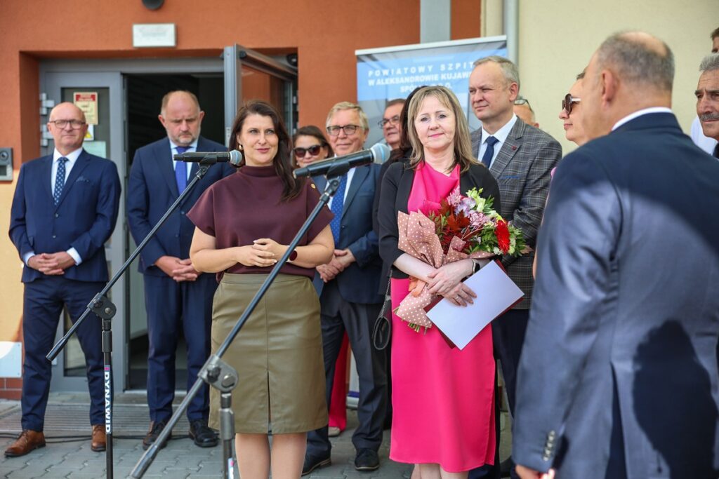 Ceremony marking the completion of the investment in the hospital in Aleksandrów Kujawski, photo: Szymon Zdziebło/tarantoga for UMWKP