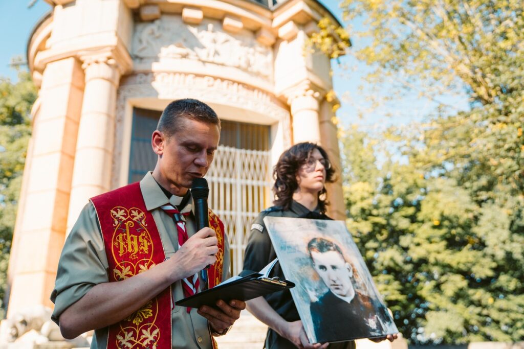 Uroczystości w Dachau, fot. Józef Fifin