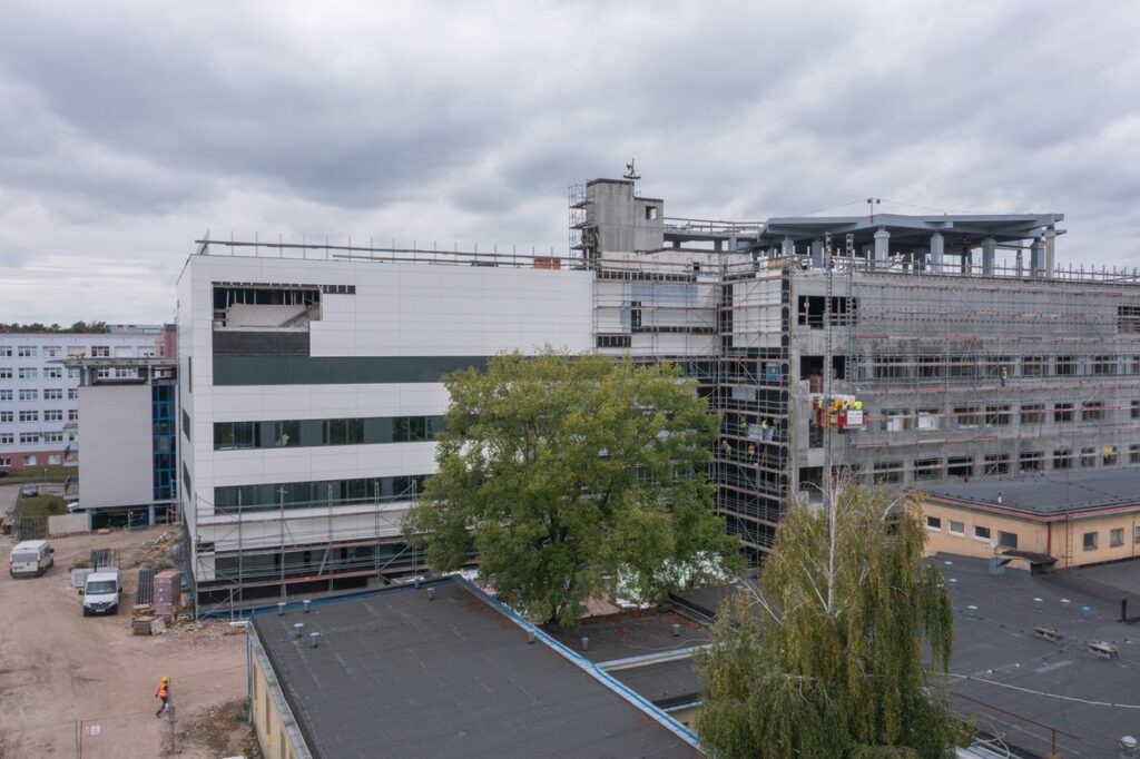Construction of the Regional Specialist Hospital in Włocławek, photo by Mikołaj Kuras for the UMWKP