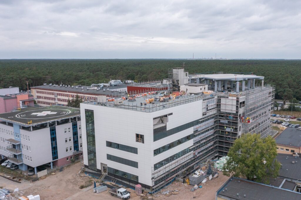 Construction of the Regional Specialist Hospital in Włocławek, photo by Mikołaj Kuras for the UMWKP Construction of the Regional Specialist Hospital in Włocławek, photo by Mikołaj Kuras for the UMWKP
