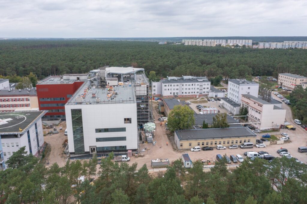 Construction of the Regional Specialist Hospital in Włocławek, photo by Mikołaj Kuras for the UMWKP