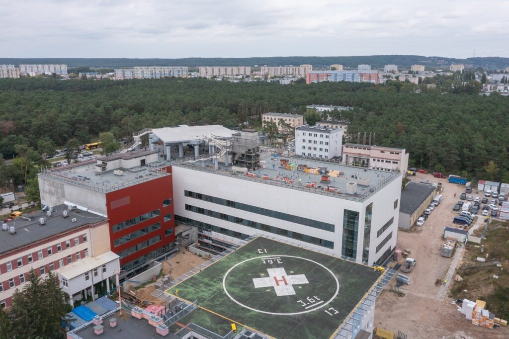 Construction of the Regional Specialist Hospital in Włocławek, photo by Mikołaj Kuras for the UMWKP