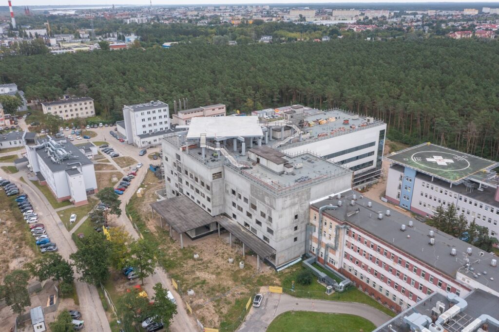 Construction of the Regional Specialist Hospital in Włocławek, photo by Mikołaj Kuras for the UMWKP