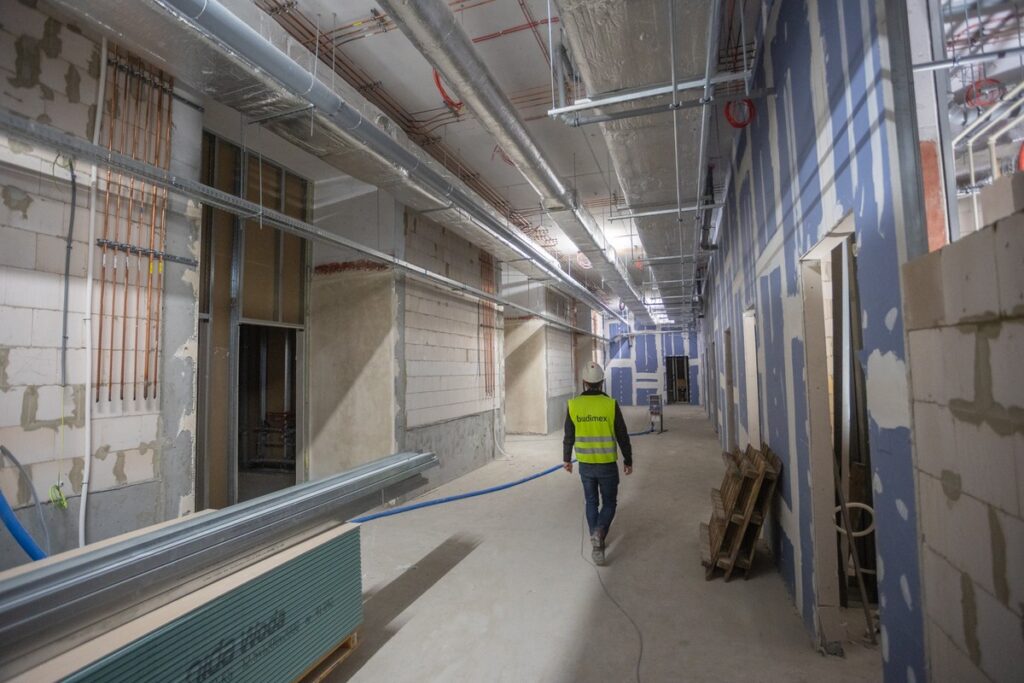 Construction of the Regional Specialist Hospital in Włocławek, photo by Mikołaj Kuras for the UMWKP