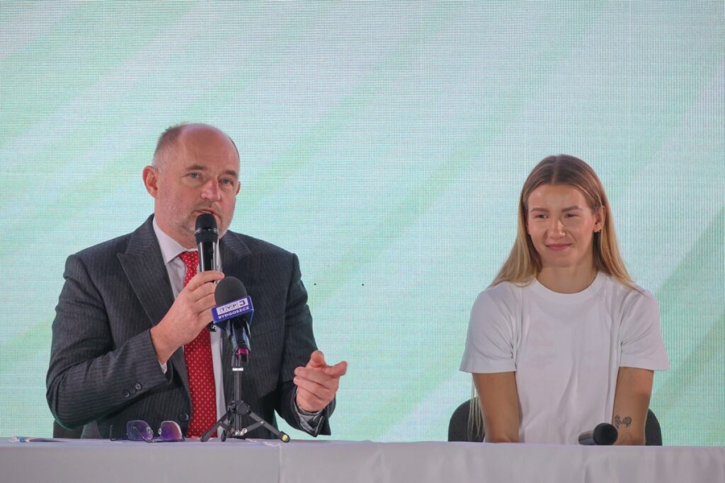 Presentation of the Kujawy Pomorze 26 World Indoor Championships Mascot, photo by Mikołaj Kuras for the UMWKP