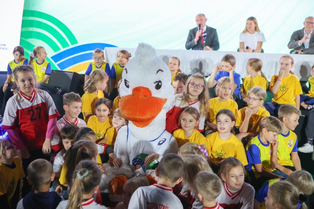 Presentation of the Kujawy Pomorze 26 World Indoor Championships Mascot, photo by Mikołaj Kuras for the UMWKP