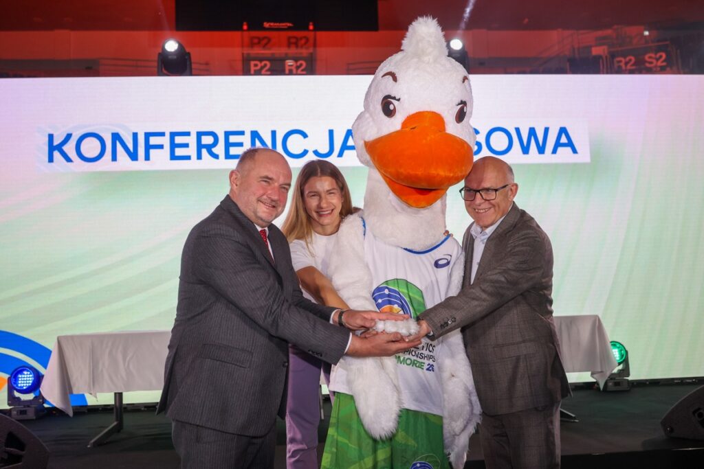 Presentation of the Kujawy Pomorze 26 World Indoor Championships Mascot, photo by Mikołaj Kuras for the UMWKP
