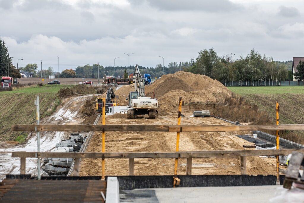Budowa obwodnicy Mogilna, fot. Andrzej Goiński/UMWKP Construction of the Mogilno bypass, photo by Andrzej Goiński/UMWKP