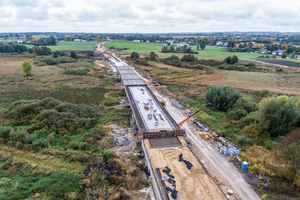 Budowa obwodnicy Mogilna, fot. Andrzej Goiński/UMWKP Construction of the Mogilno bypass, photo by Andrzej Goiński/UMWKP