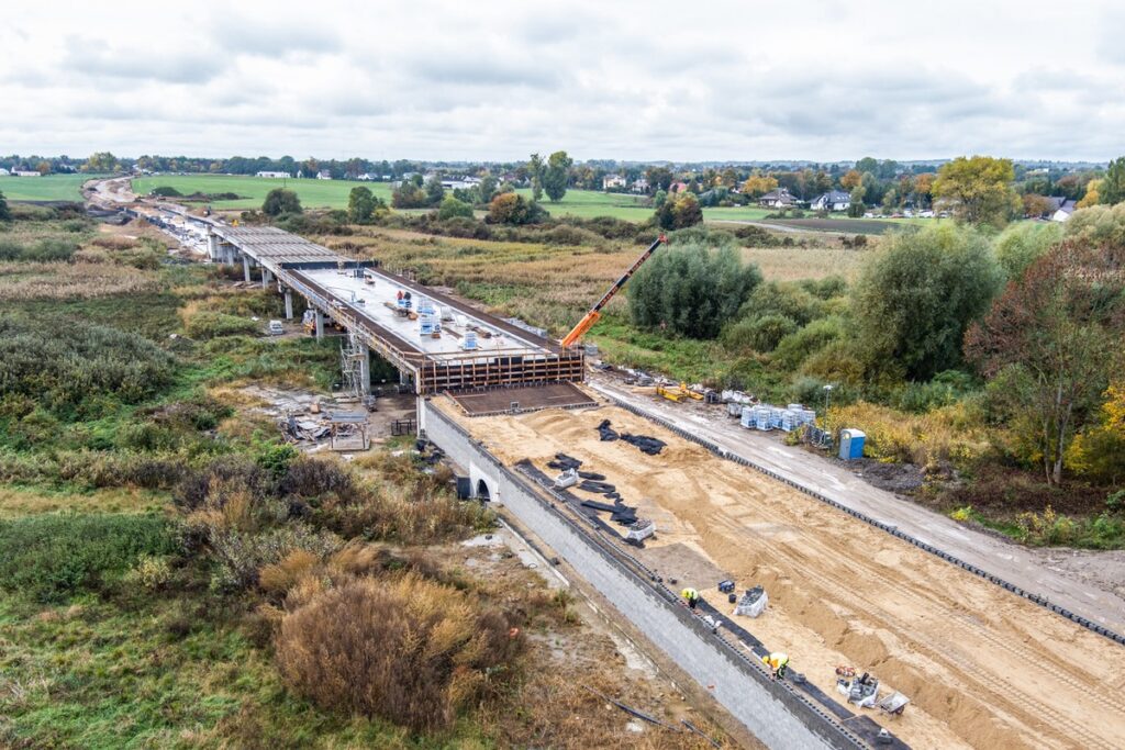 Budowa obwodnicy Mogilna, fot. Andrzej Goiński/UMWKP Construction of the Mogilno bypass, photo by Andrzej Goiński/UMWKP