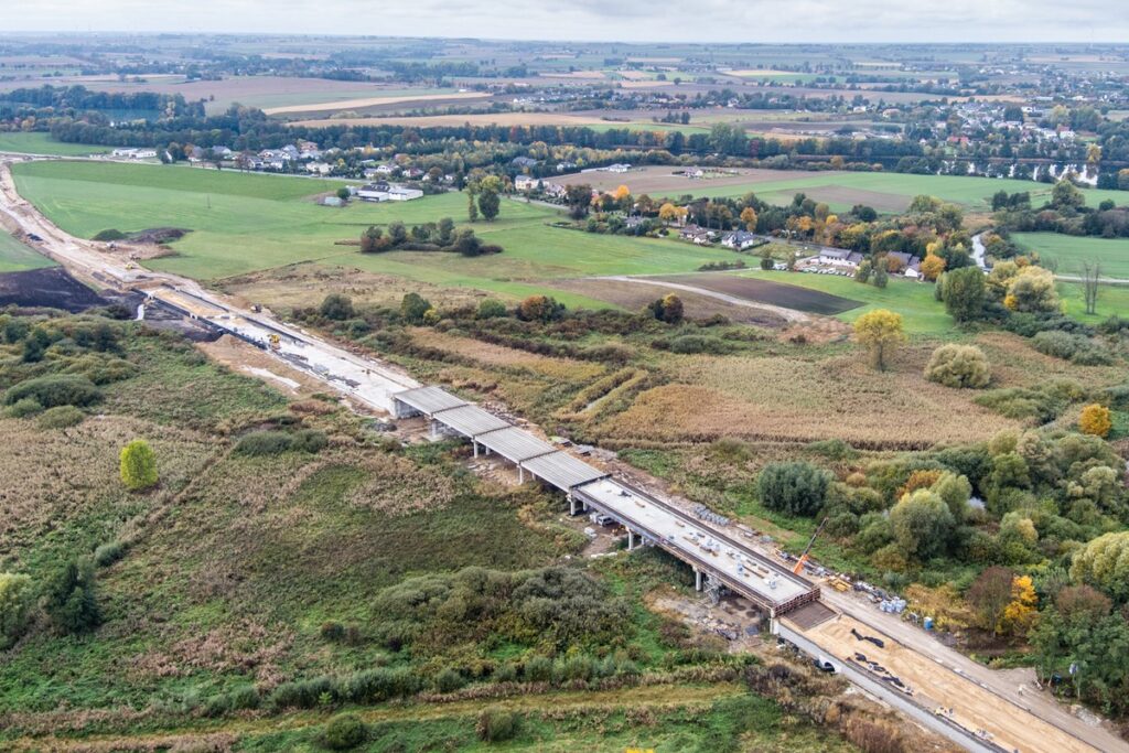 Budowa obwodnicy Mogilna, fot. Andrzej Goiński/UMWKP Construction of the Mogilno bypass, photo by Andrzej Goiński/UMWKP