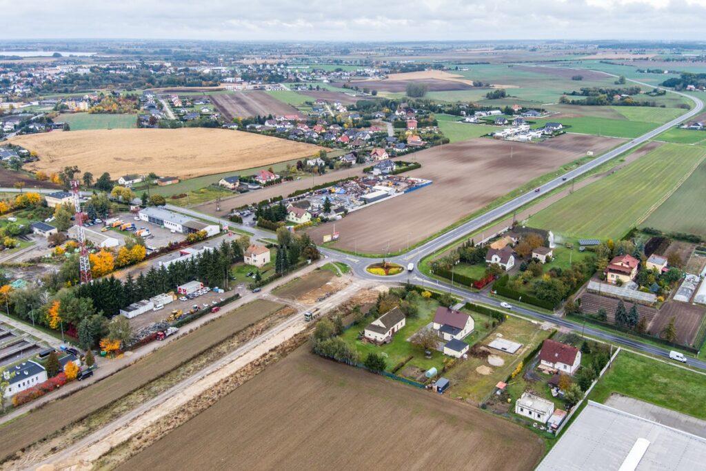 Budowa obwodnicy Mogilna, fot. Andrzej Goiński/UMWKP Construction of the Mogilno bypass, photo by Andrzej Goiński/UMWKP
