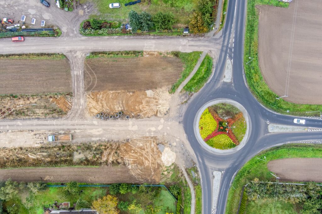 Budowa obwodnicy Mogilna, fot. Andrzej Goiński/UMWKP Construction of the Mogilno bypass, photo by Andrzej Goiński/UMWKP