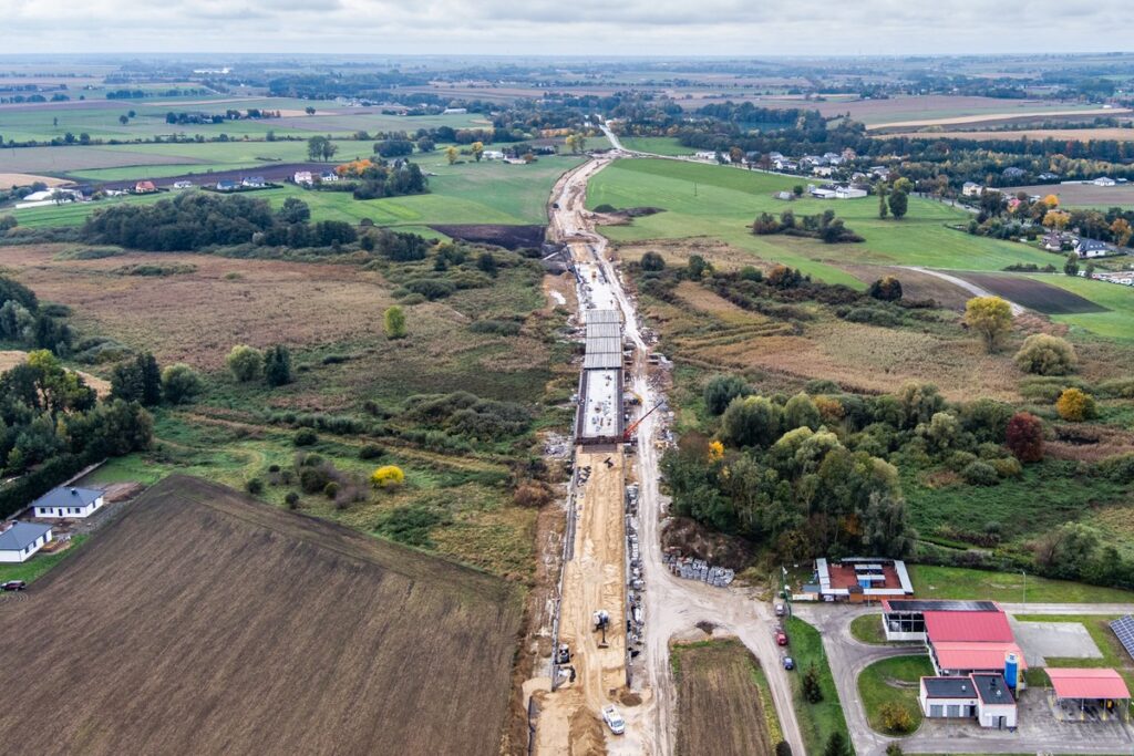 Budowa obwodnicy Mogilna, fot. Andrzej Goiński/UMWKP Construction of the Mogilno bypass, photo by Andrzej Goiński/UMWKP