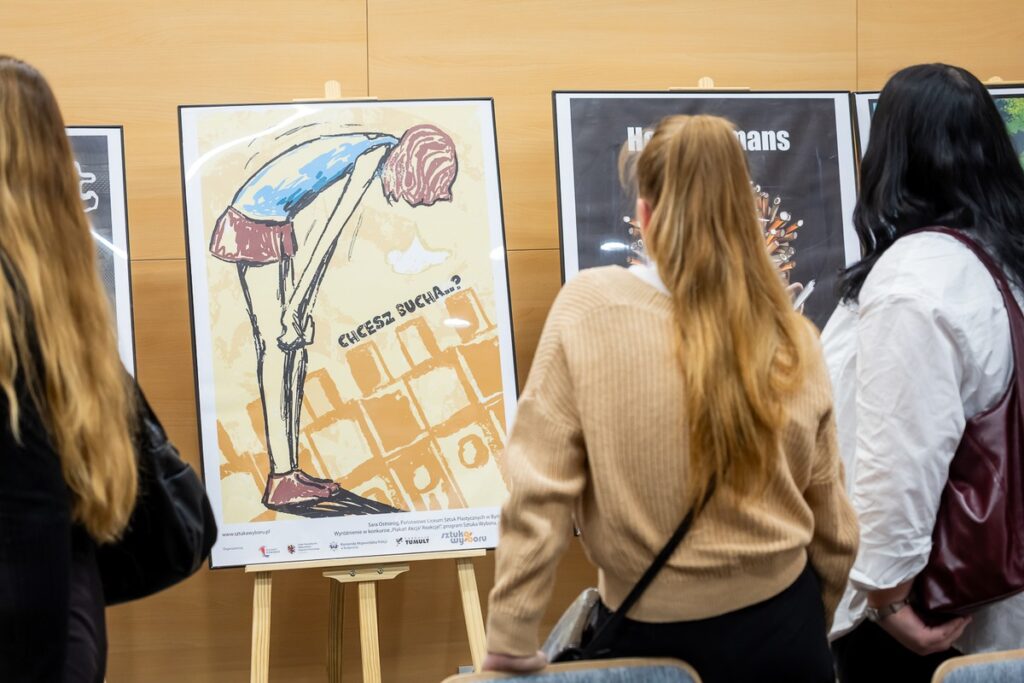 Presentation of awards in the art competition “Poster! Action! Reaction!”, photo by Tomasz Czachorowski/eventphoto.com.pl for the UMWKP