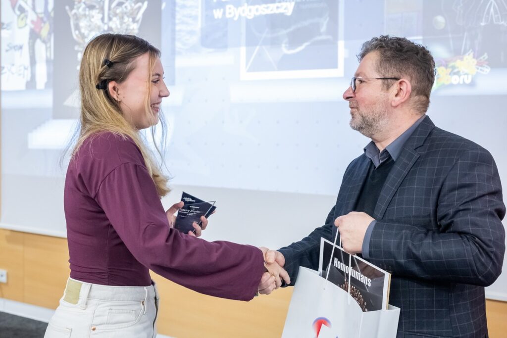 Presentation of awards in the art competition “Poster! Action! Reaction!”, photo by Tomasz Czachorowski/eventphoto.com.pl for the UMWKP