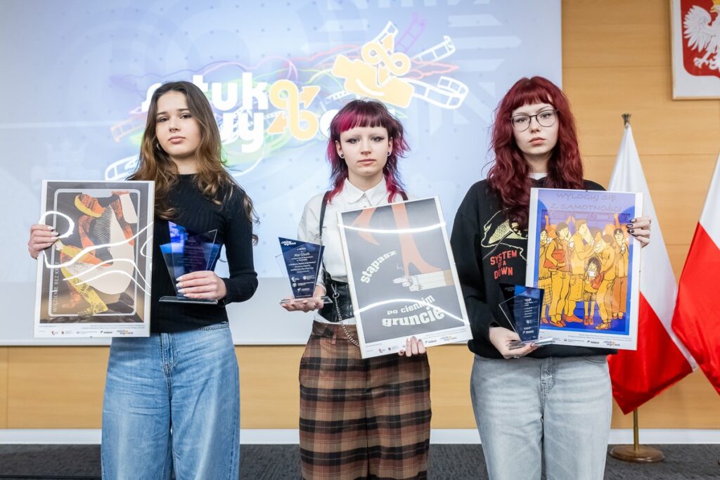 Presentation of awards in the art competition “Poster! Action! Reaction!”, photo by Tomasz Czachorowski/eventphoto.com.pl for the UMWKP