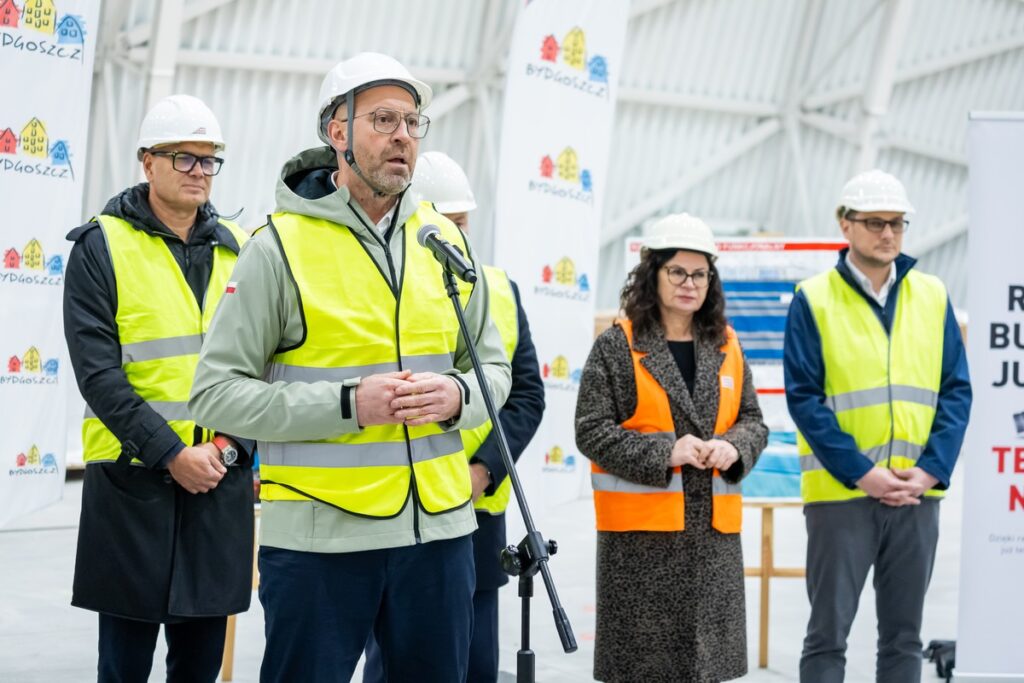 Spotkanie z ministrem sportu i turystyki Jakubem Rutnickim i prezesem Polskiego Związku Lekkiej Atletyki Sebastianem Chmarą, fot. Tomasz Czachorowski/eventphoto.com.pl dla UMWKP