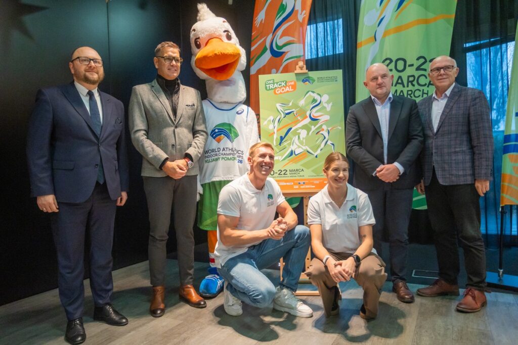 Uroczystość z okazji rozpoczęcia odliczania stu dni do Halowych Mistrzostw Świata Kujawy Pomorze 26, fot. Mikołaj Kuras dla UMWKP