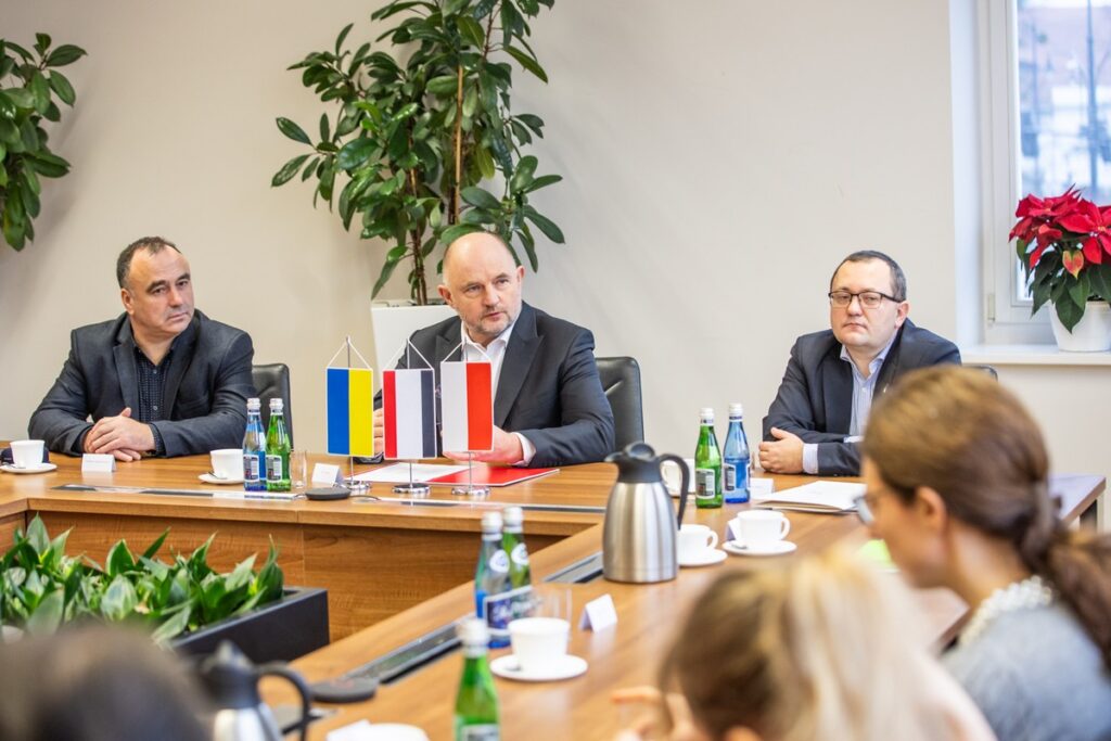 Spotkanie z delegacją z Obwodu Chmielnickiego, fot. Andrzej Goiński/UMWKP