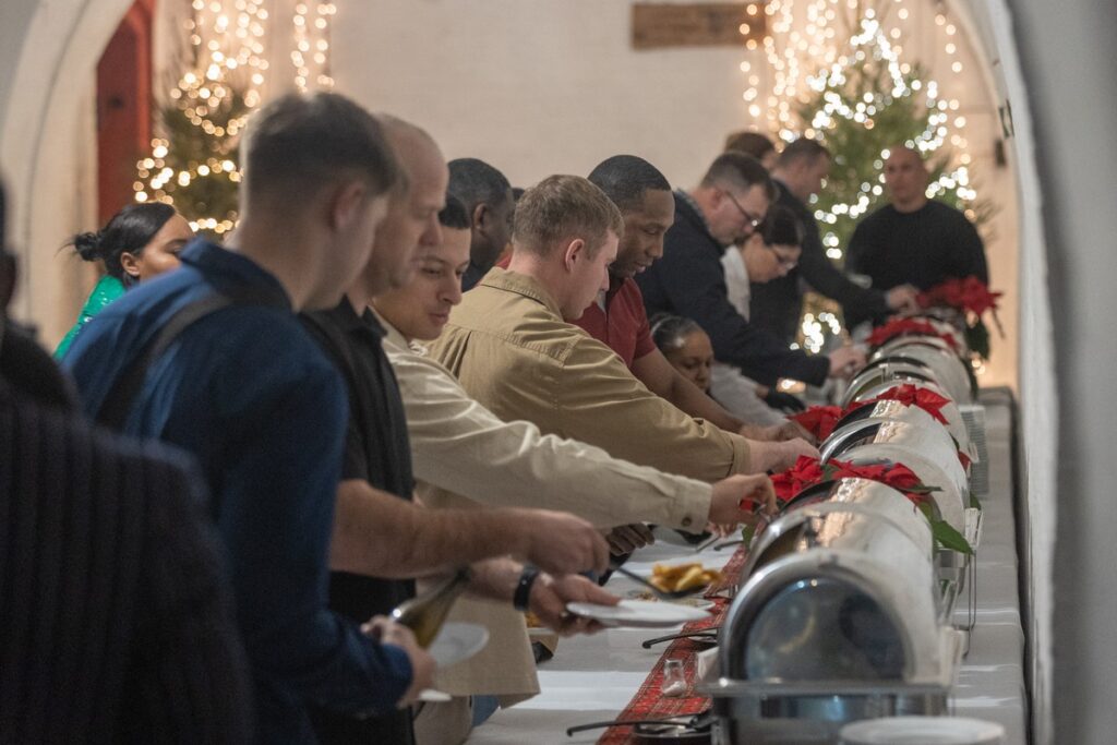 Uroczyste spotkanie wigilijne żołnierzami Armii USA, fot. Mikołaj Kuras dla UMWKP