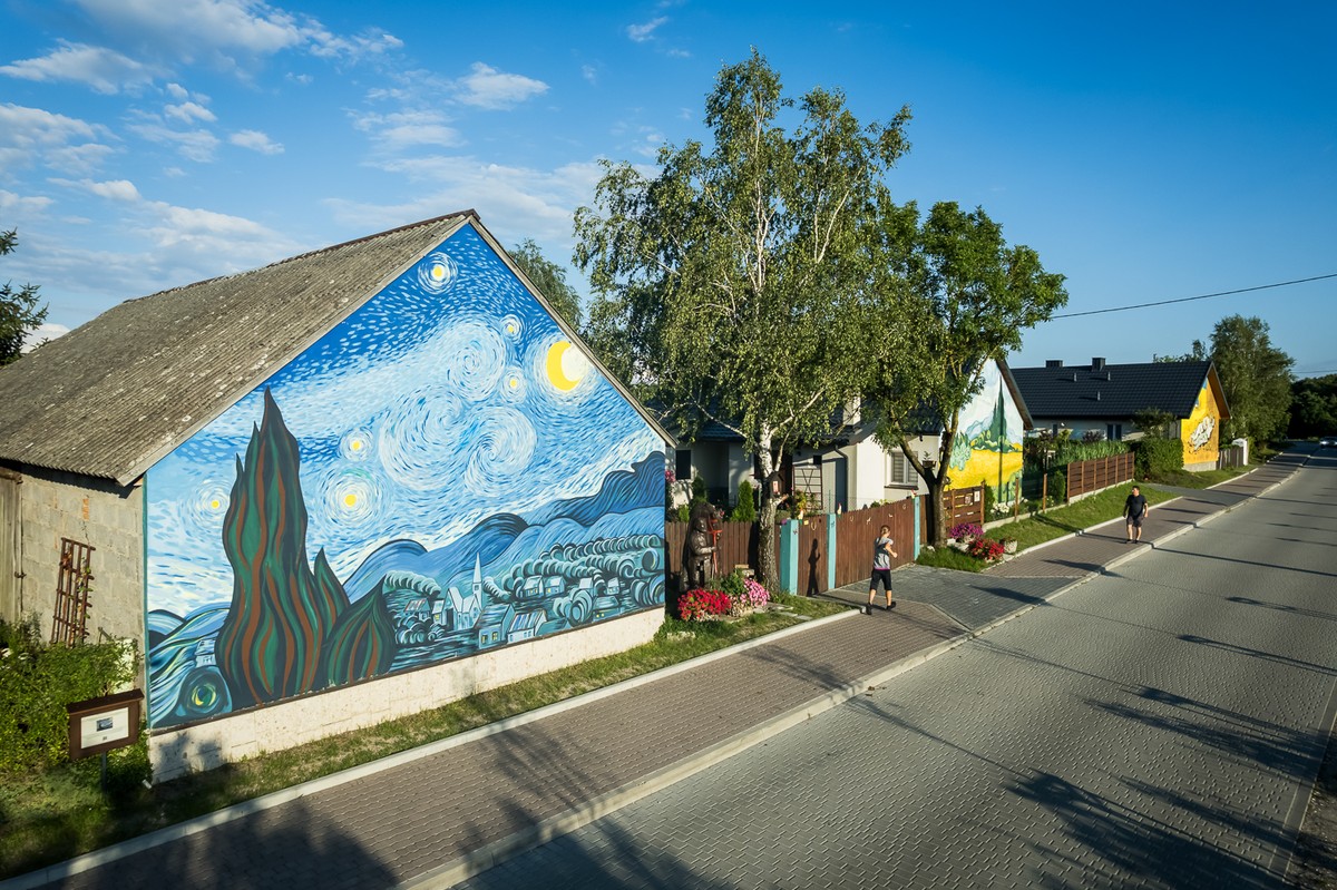 Murale w Brzózkach, fot. Tomasz Czachorowski/eventphoto.com.pl dla UMWKP