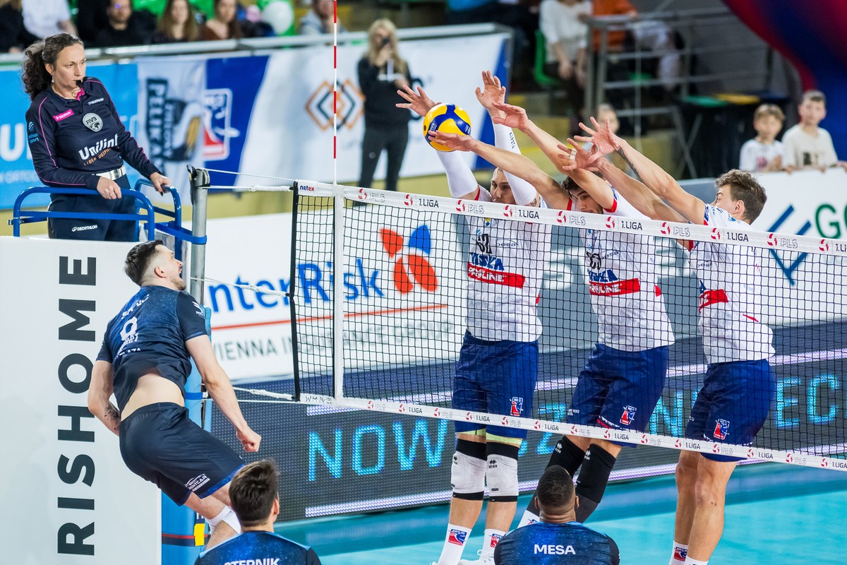 Agnieszka Michlic podczas meczu PLS 1. Ligi pomiędzy BKS Visłą Proline Bydgoszcz a CUK Aniołami Toruń w 2024 roku, fot. Tomasz Czachorowski/eventphoto.com.pl dla UMWKP