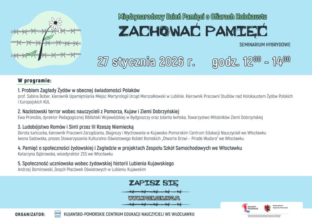 Grafika z programem seminarium "Zachowaj Pamięć".