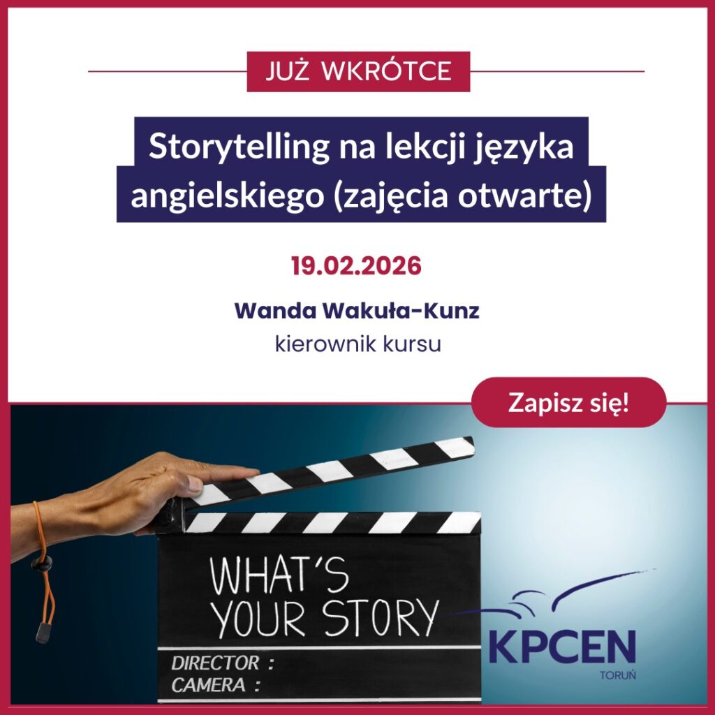 Grafika: Storytelling na lekcjach języka angielskiego (zajęcia otwarte)