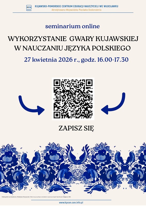 Grafika - Seminarium Wykorzystanie gwary kujawskiej w nauczaniu języka polskiego