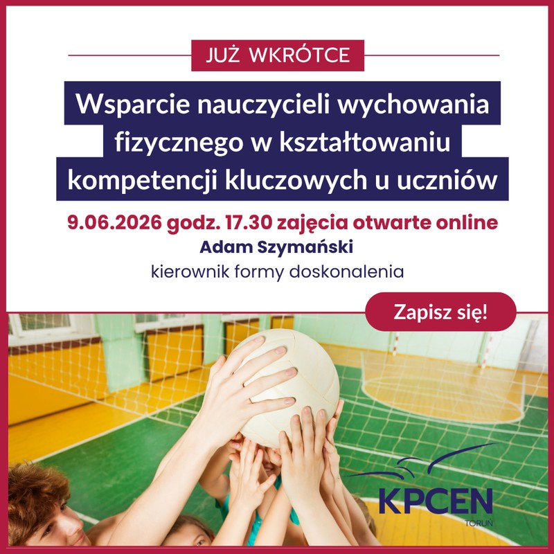 Grafika informująca o zajęciach