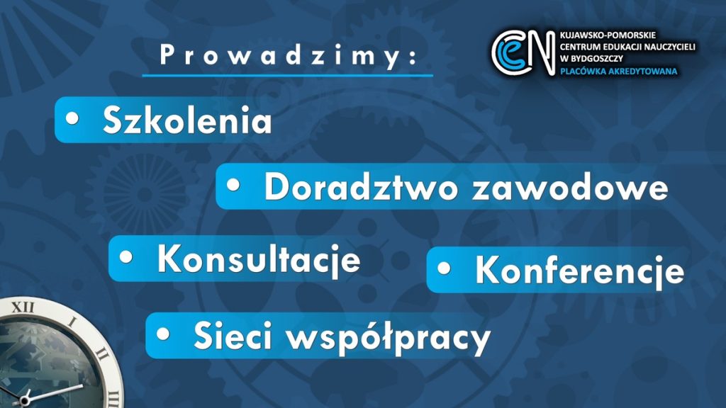 Plansza z filmu na YT: Rok szkolny 2026-2027 z KPCEN w Bydgoszczy