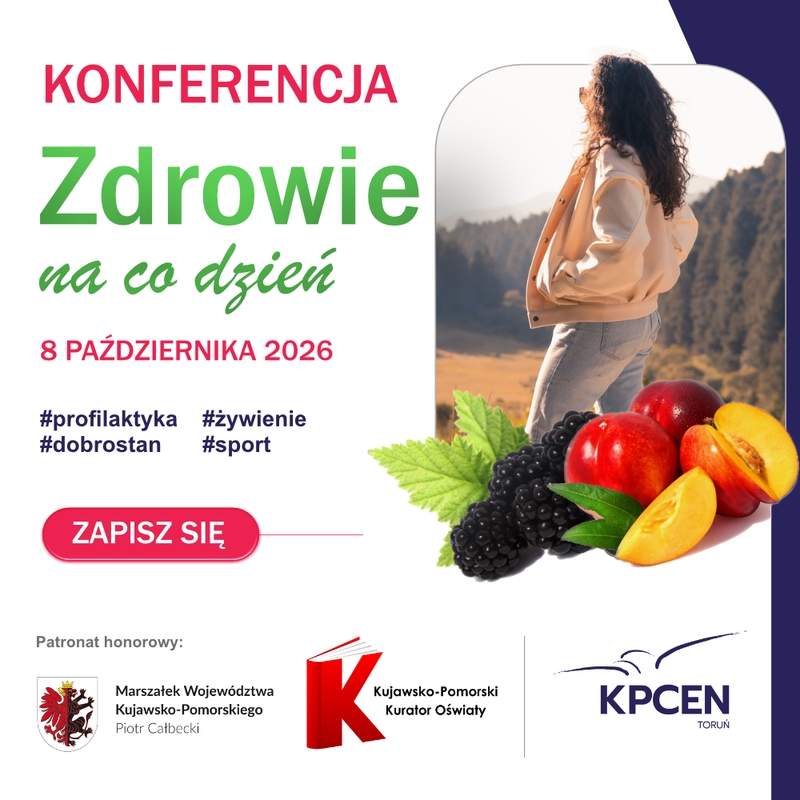 Grafika -Zdrowie na co dzień – konferencja KPCEN w Toruniu