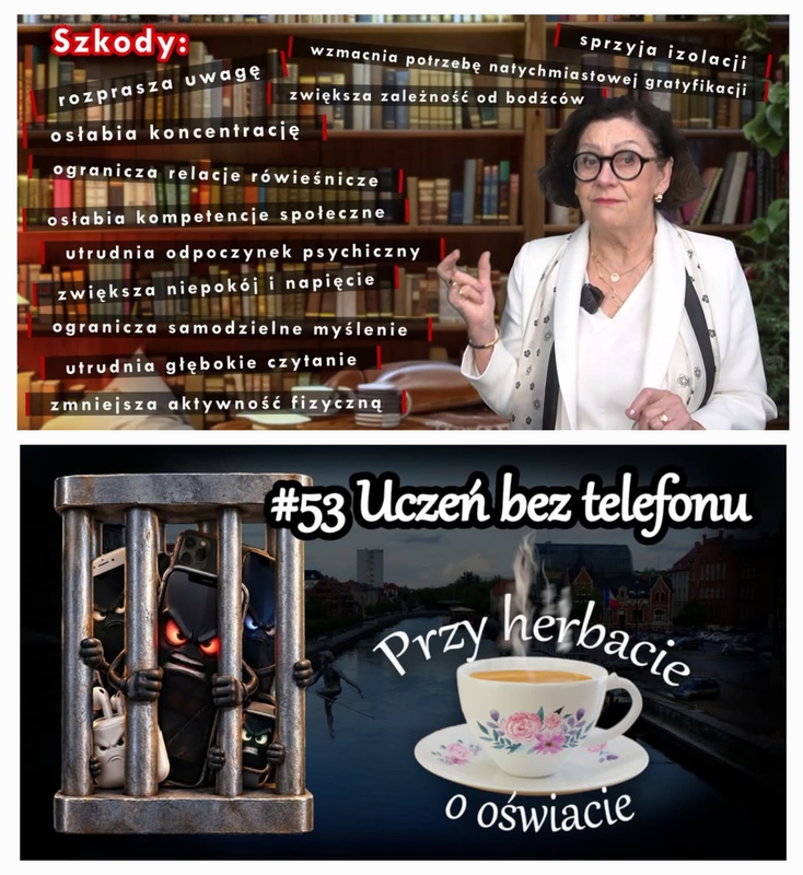Plansza - Uczeń bez telefonu