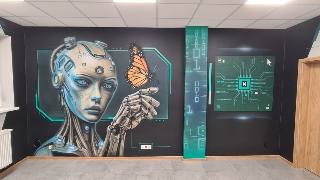 Mural w KPCEN w Bydgoszczy