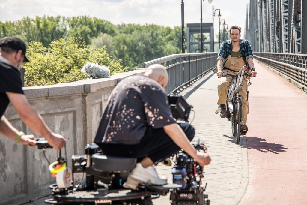 Cezary Szlenkier na planie filmu „Całopalenie”, fot. Andrzej Goiński