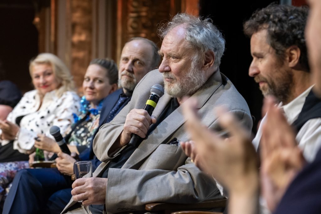 Andrzej Grabowski na premierze „Sezonów” w Teatrze im. Horzycy, fot. Wojtek Szabelski