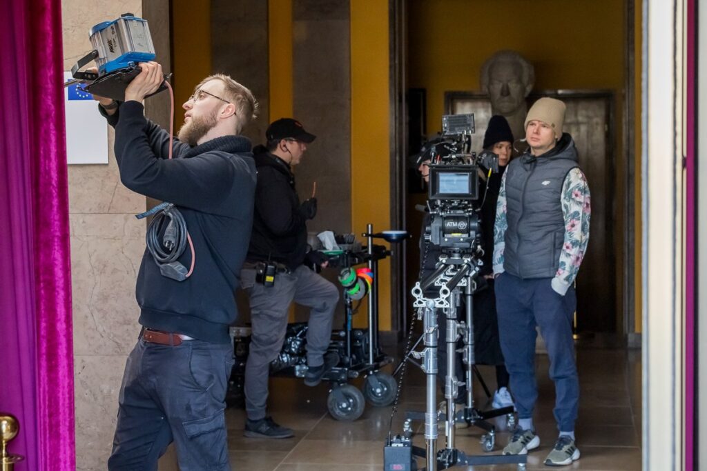 Film set of Murder at the Philharmonic, photo by Tomasz Czachorowski