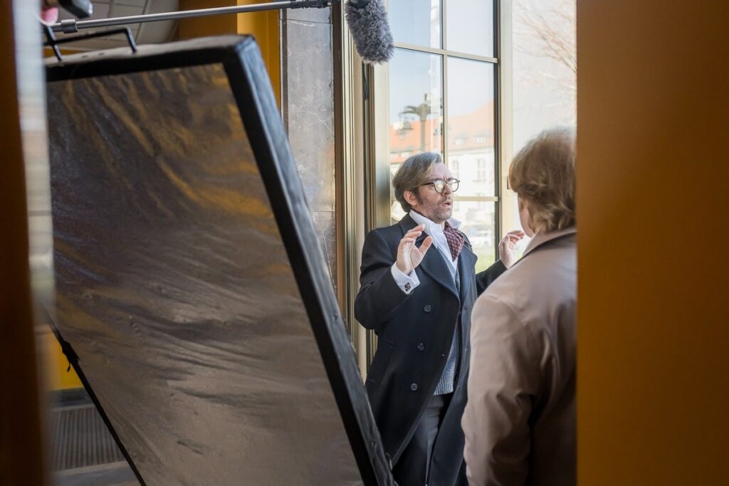 Film set of Murder at the Philharmonic, photo by Tomasz Czachorowski