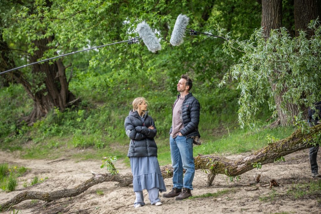 Plan zdjęciowy filmu „Całopalenie” Krzysztofa Zanussiego, fot. Andrzej Goiński dla UMWKP
