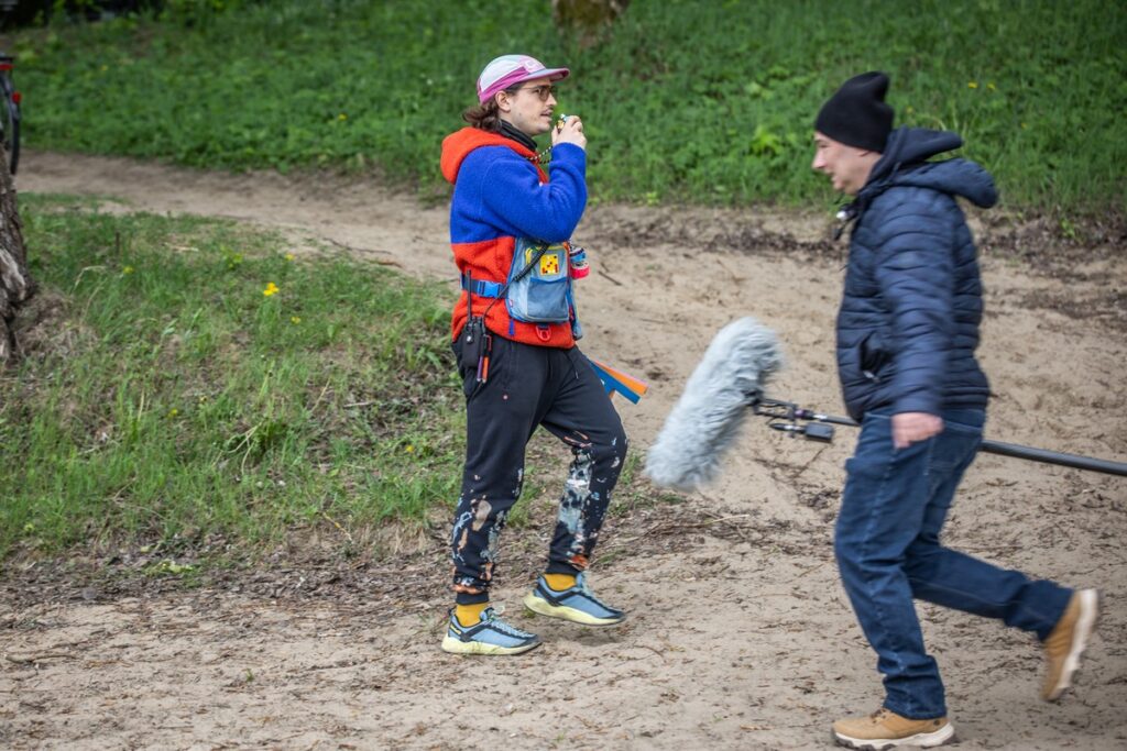 Plan zdjęciowy filmu „Całopalenie” Krzysztofa Zanussiego, fot. Andrzej Goiński dla UMWKP