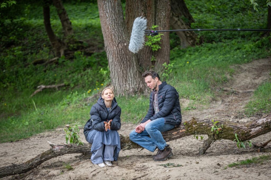 Plan zdjęciowy filmu „Całopalenie” Krzysztofa Zanussiego, fot. Andrzej Goiński dla UMWKP