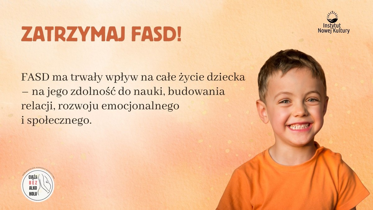 Zatrzymaj FASD! - kampania „Ciąża bez alkoholu”