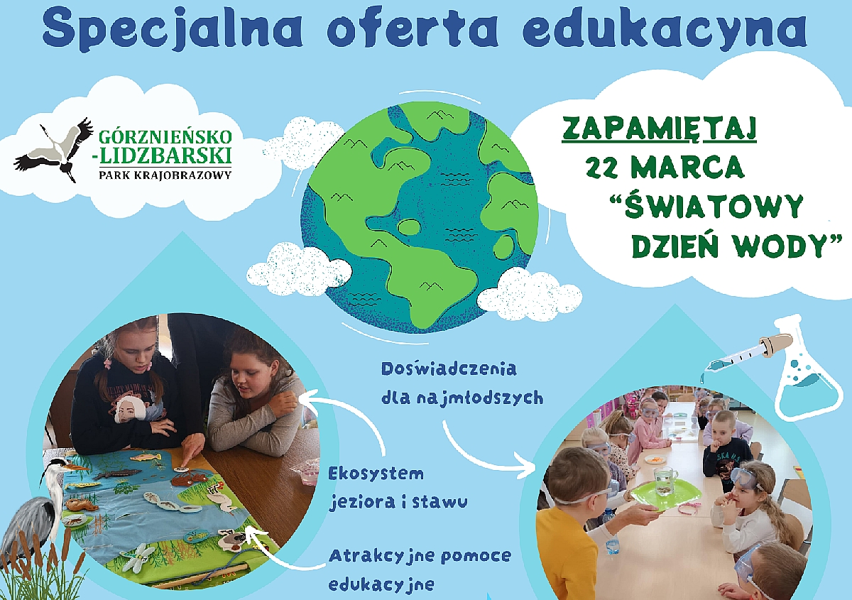 Fragment plakatu z ofertą edukacyjną GLPK