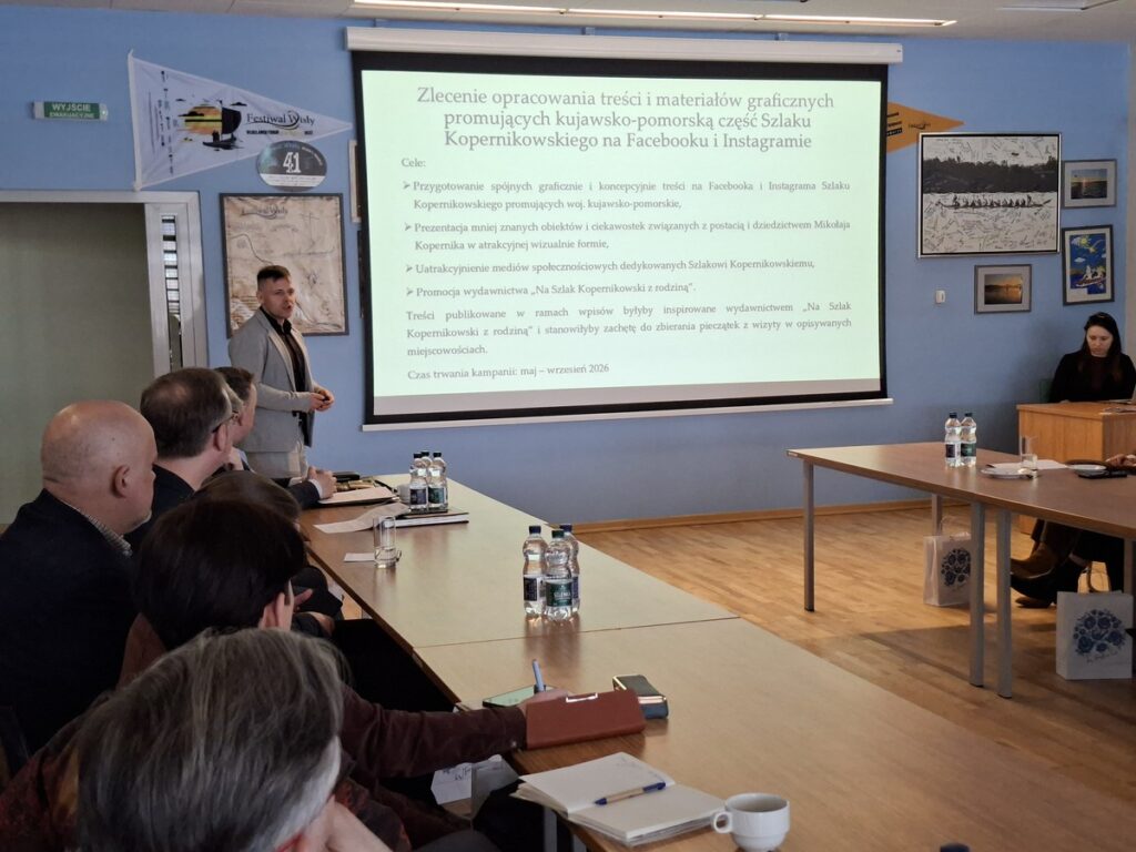 Spotkanie robocze dotyczące działań promocyjnych oraz budowania marki Szlaku Kopernikowskiego w województwie kujawsko-pomorskim, fot. UMWKP