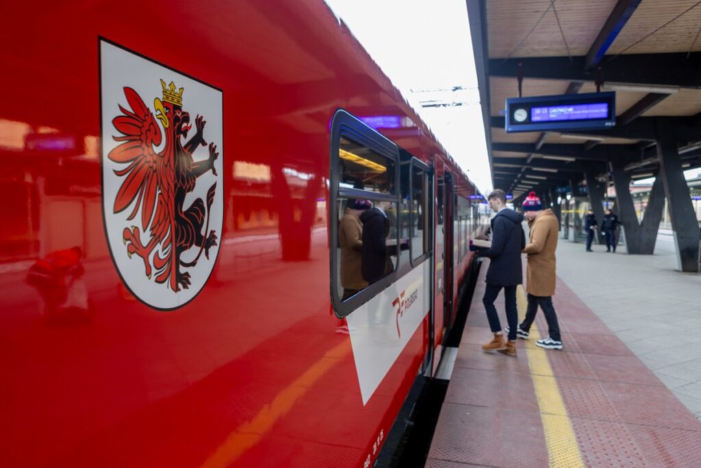 Wyjazd pociągu do Ciechocinka, fot. Mikołaj Kuras dla UMWKP