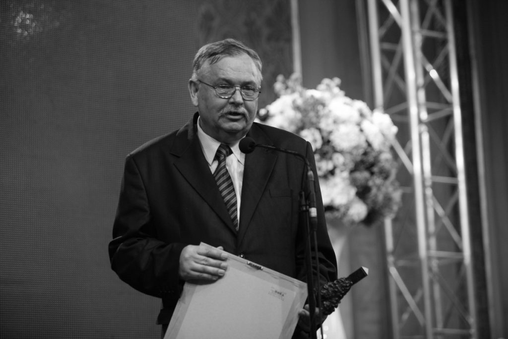 Wiesław Zajączkowski podczas gali Nagród Marszałka Województwa w 2013 roku, fot. Andrzej Goiński/UMWKP