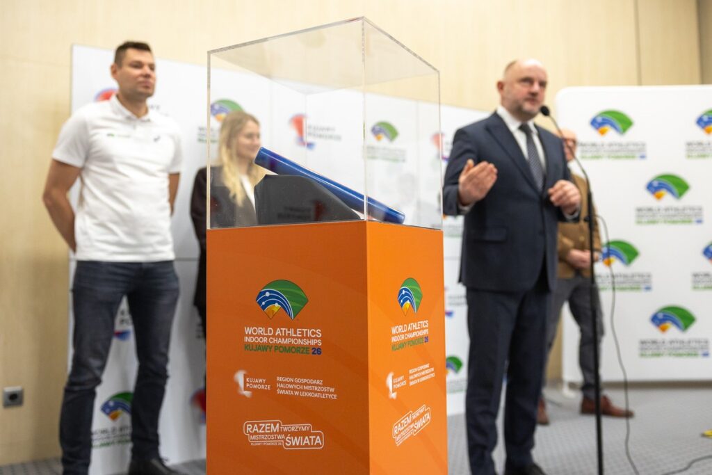 Konferencja ws. 50 dni do Halowych Mistrzostw Świata Kujawy Pomorze 26, fot. Mikołaj Kuras dla UMWKP