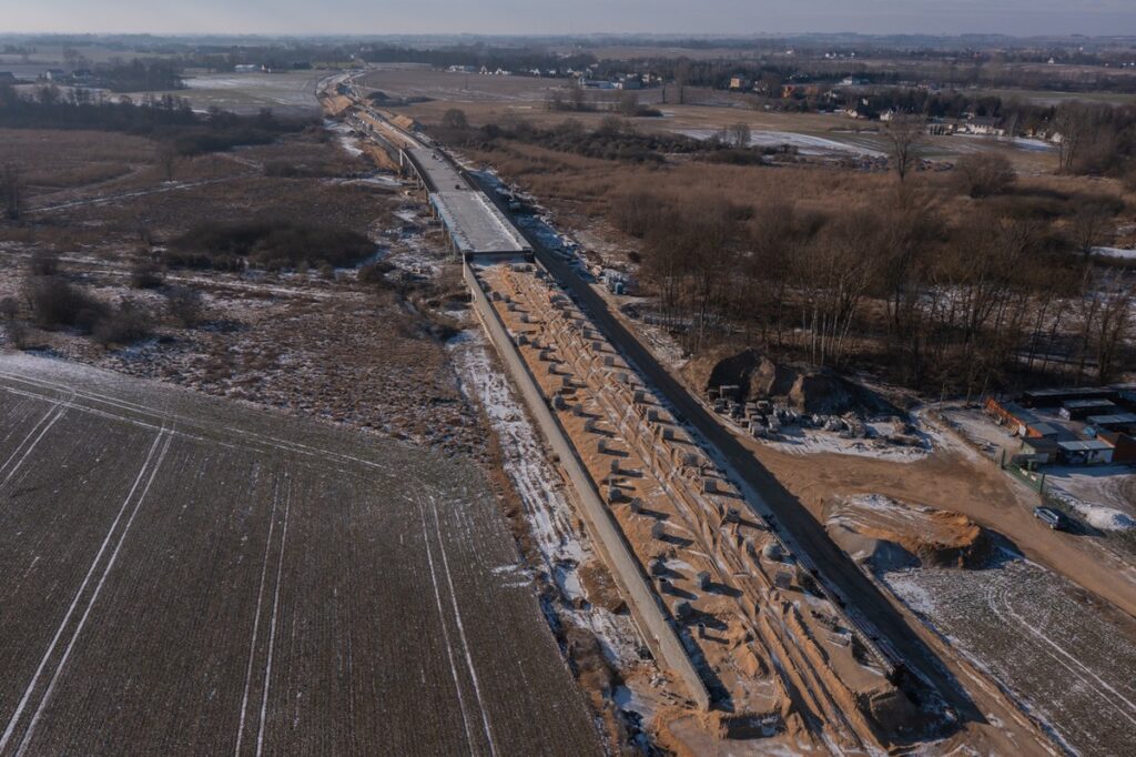 Construction of the Mogilno bypass, photo by Mikołaj Kuras for the UMWKP