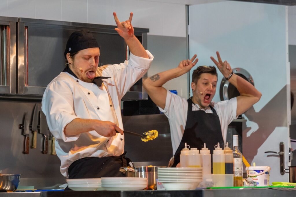 Próba medialna spektaklu „Na ostrzu noża”, fot. Mikołaj Kuras dla UMWKP